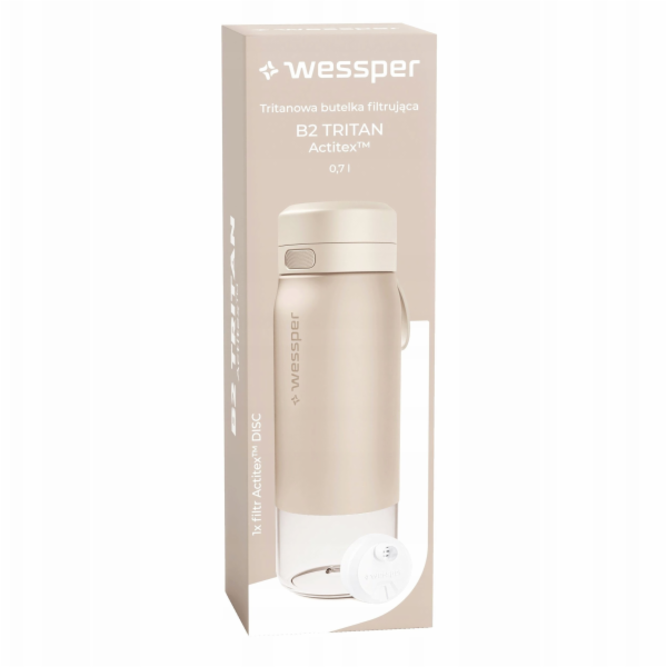 Wessper Filtrační láhev B2 TRITAN Actitex™ 700ml béžová (...