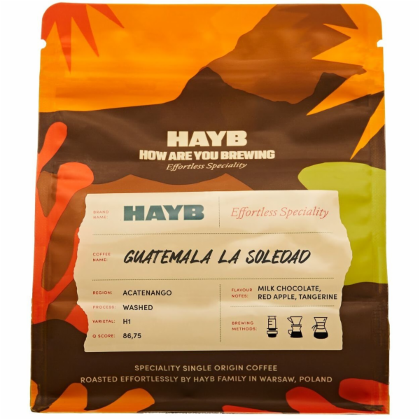 HAYB Kávová zrna Guatemala La Soledad 250 g