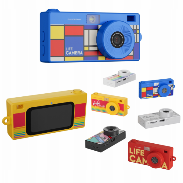 Xrec Mini Camera Retro Videokamera 2k Přívěsek na klíče +...