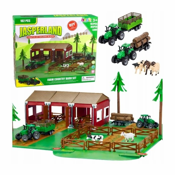 LeanToys Figurky Farma Sada Zemědělské traktory Zvířata 1...