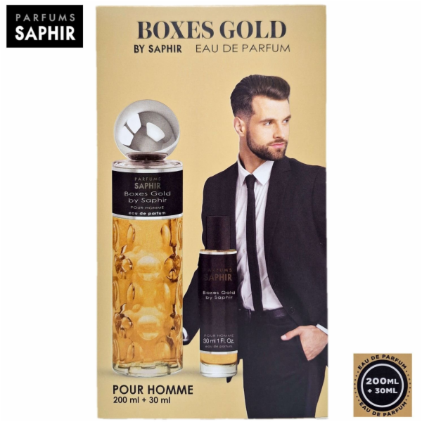 Azzaro SET SAPHIR Boxes Gold Pour Homme EDP sprej 200ml +...