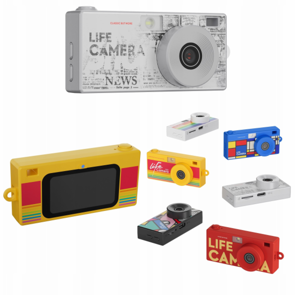 Xrec Mini Camera Retro Videokamera 2k Přívěsek na klíče +...