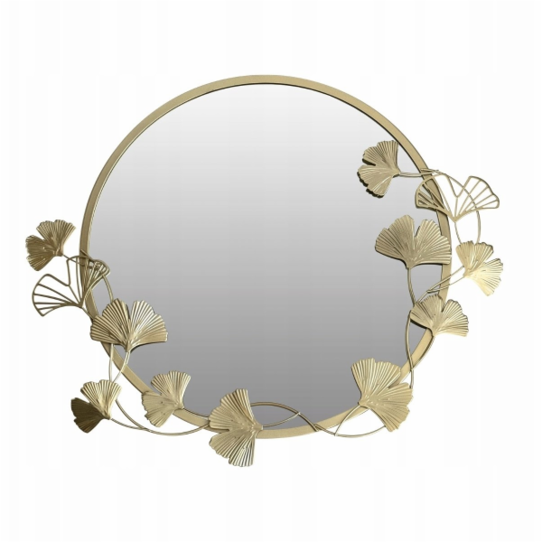 Edaxo Kulaté nástěnné zrcadlo s ozdobným rámem SOL, O 50 cm