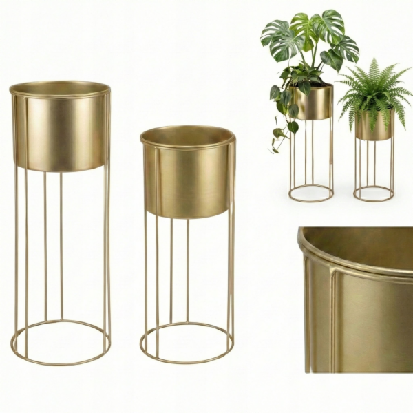 Edaxo Stojany na květiny Gold Glamorous OSMOS, 2 kryty