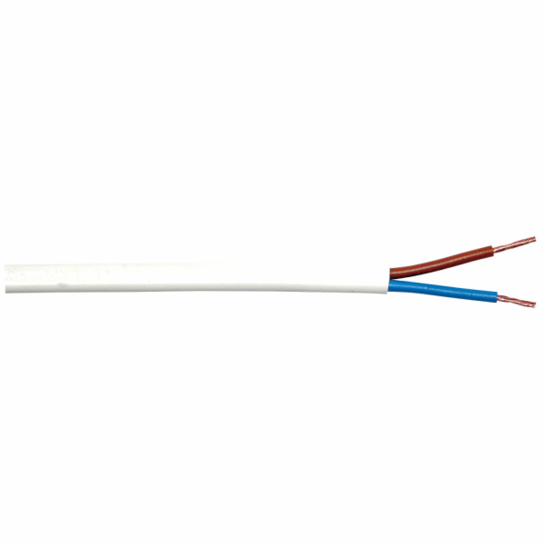 Sonstige Hadicový kabel H03VVH2-F 2 x 0,75 bílý 5 m
