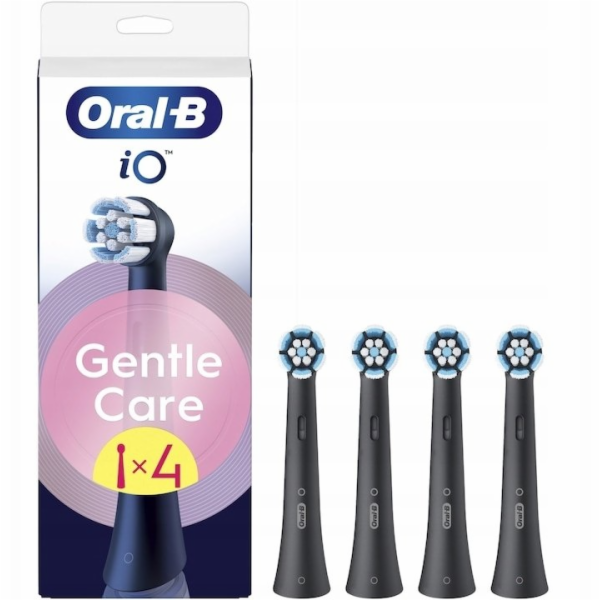 Oral-B iO RB SB-4 Gentle Clean černé hlavice kartáčku 4 ks.