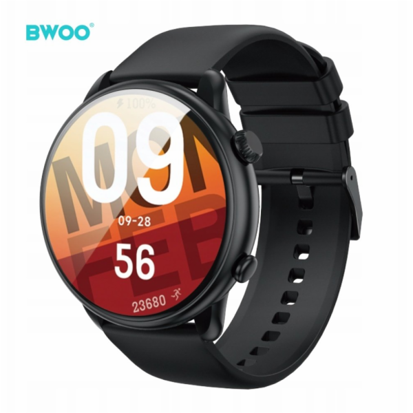 NoName Chytré hodinky BWOO WA-10 1,32” AMOLED černé
