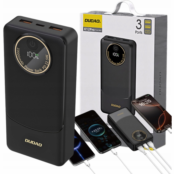 Dudao Powerbanka Dudao K12Pro 22,5 W PD 20 000 mAh USB-A,...