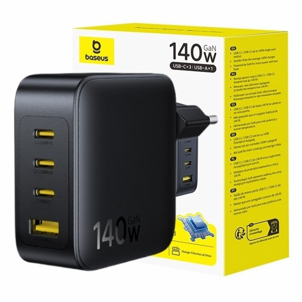 Baseus Nabíječka EnerFill FH11 1x USB-A 3x USB-C 5 A (E01...