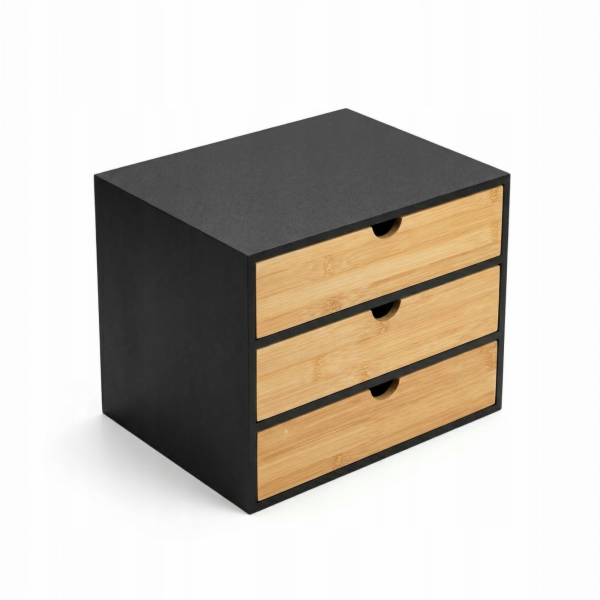 Edaxo Kancelářský organizér Bambus se zásuvkami HEGO, 25 cm