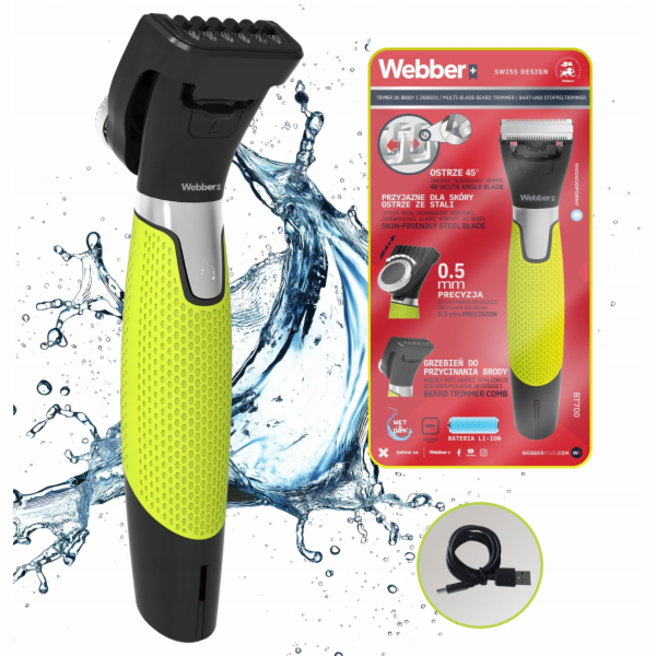 NoName Zastřihovač vousů Webber BT700 MULTIBLADE pro muže...