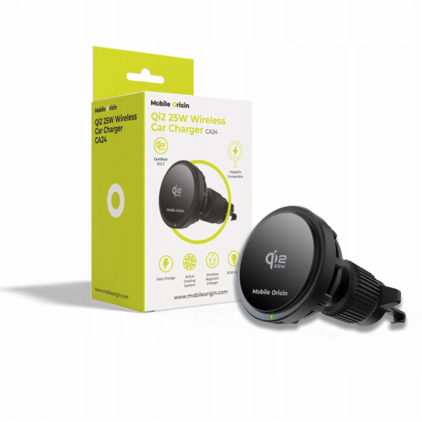 Mobile Origin Bezdrátová nabíječka do auta Qi2 25W CA24