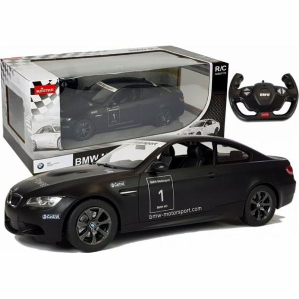 Rastar Auto R/C BMW M3 Rastar 1:14 černé s dálkovým ovlád...