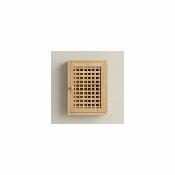 Ikonka Závěsná klíčenka Icon KIZU, 19 x 27 x 6 cm, bambus
