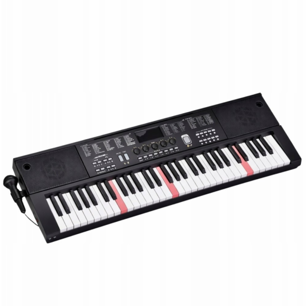 LeanToys Elektrické piano s klávesami a mikrofonem, 200 z...