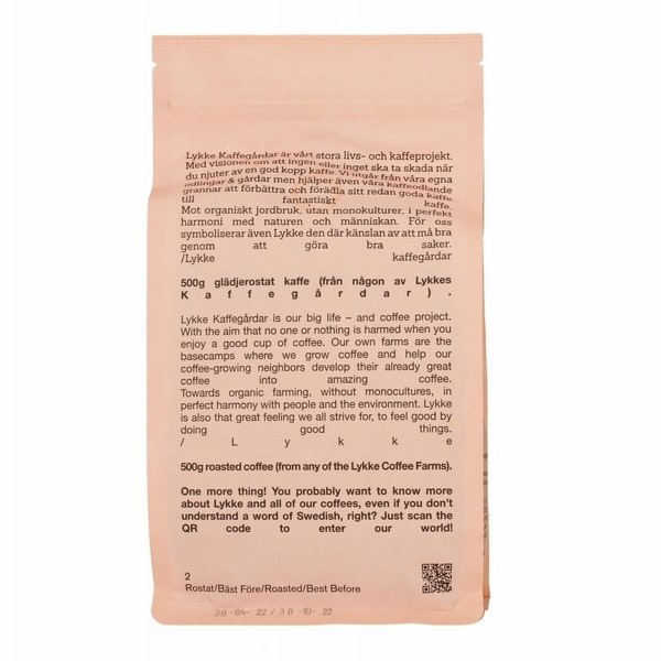 Lykke Zrnková káva Lykke - Happiness Blend Filtrovaná zrn...