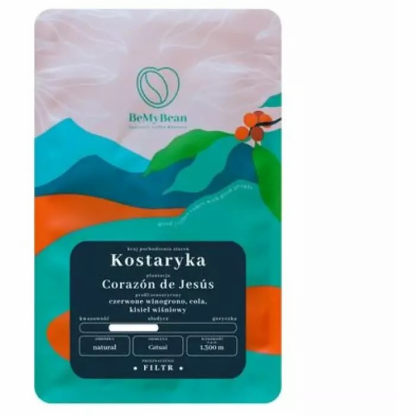 BeMyBean kávová zrna Corazon de Jesus z Kostariky, filtro...