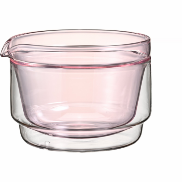 Hario - Dvoustěnná miska na Matcha 300ml - růžová