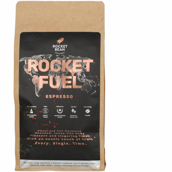 Hard Beans Coffee Rocket Bean - espresso káva Rocket Fuel...