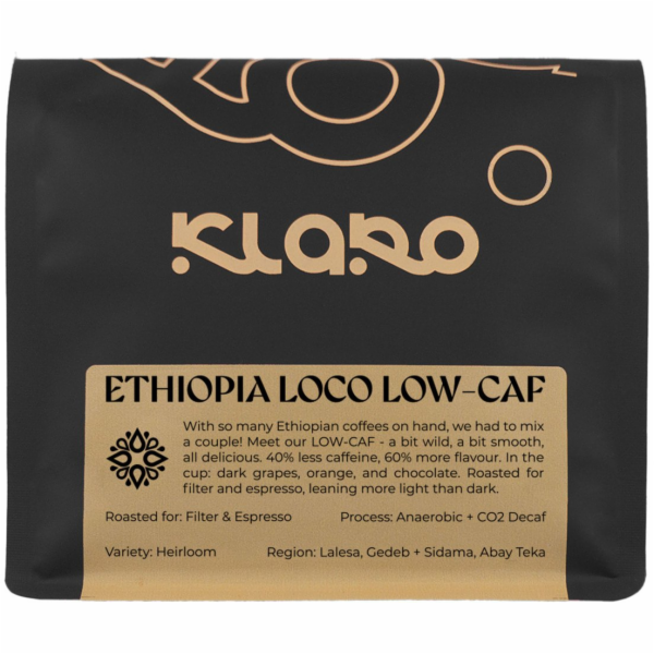 NoName Kávová zrna Klaro - Etiopie LOCO LOW-CAF Omniroast...