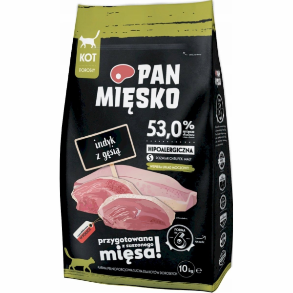 Pan Mięsko Suché krmivo pro kočky Krůta s husou (dospělé)...