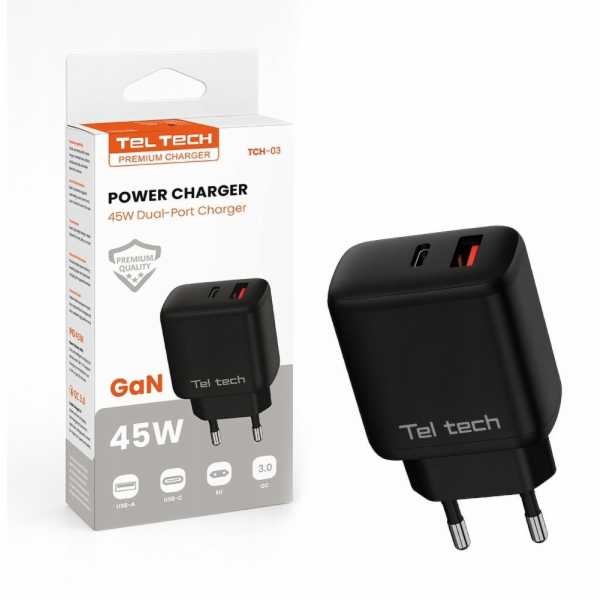 Teltech Nabíječka Síťová nabíječka Teltech GaN USB / Type...