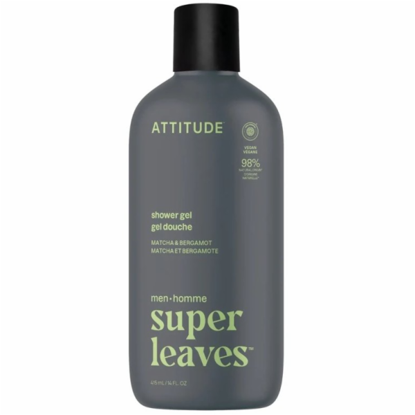 Attitude Sprchový gel SUPER LEAVES pro muže - Matcha a be...