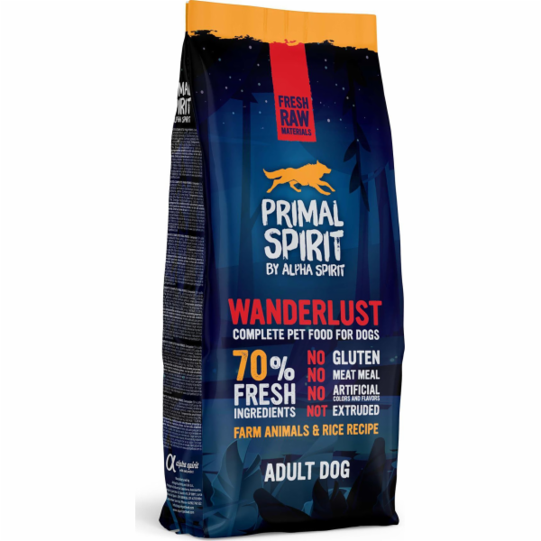 Alpha Spirit Primal Spirit suché krmivo pro psy Wanderlus...