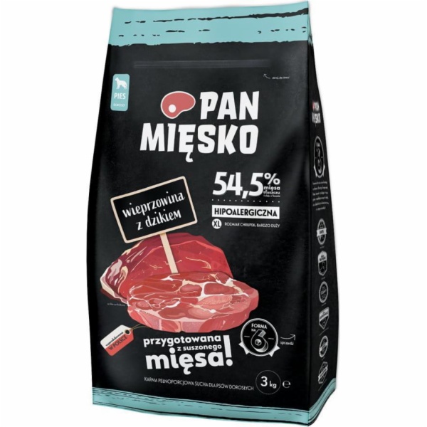 Pan Mięsko Suché krmivo pro psy Mr. Meat Vepřové s divočá...