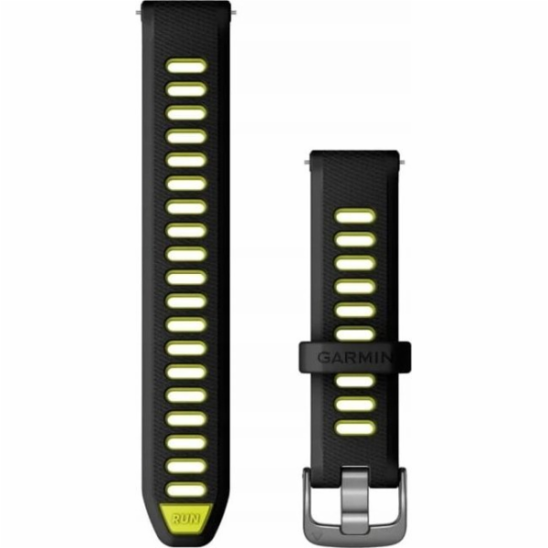 Garmin Garmin Forerunner 265S apyranke, juoda/geltona, 18 mm