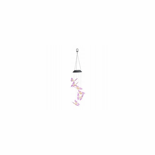 Maximex Závěsná solární lampa , zásuvná, LED motýli, zvon...