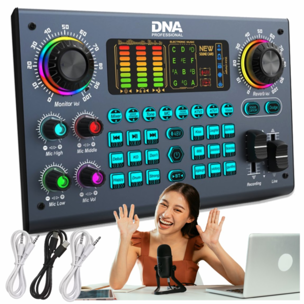 DNA Externí digitální zvuková karta , dobíjecí Bluetooth ...