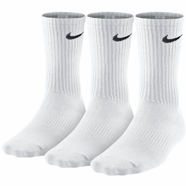 Nike Pánské lehké ponožky , sada 3 kusů, bílé, velikost 3...