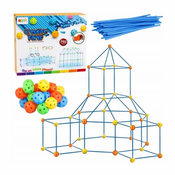 LeanToys Kreativní sada stavebních trubek pro prostorové ...