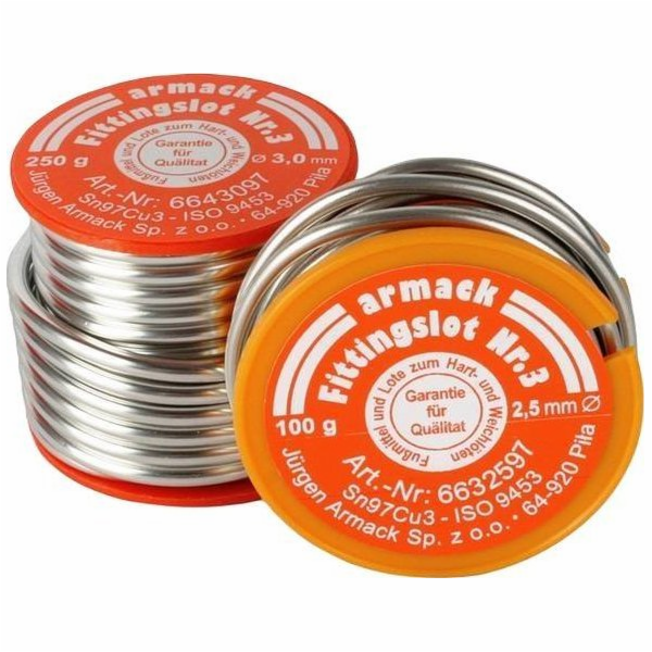 Armac Měkká pájka č. 3 ARMACK 6643097 3,0 mm cívka 250 g