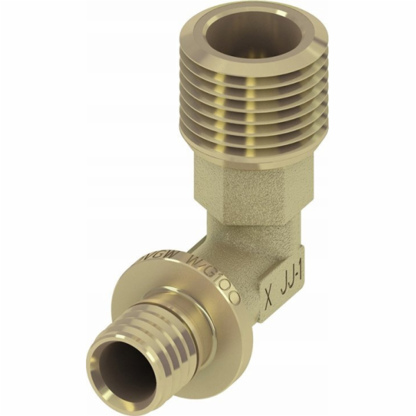 Tece Úhlová přechodová bradavka GZ 20x3/4 mosaz - 707501