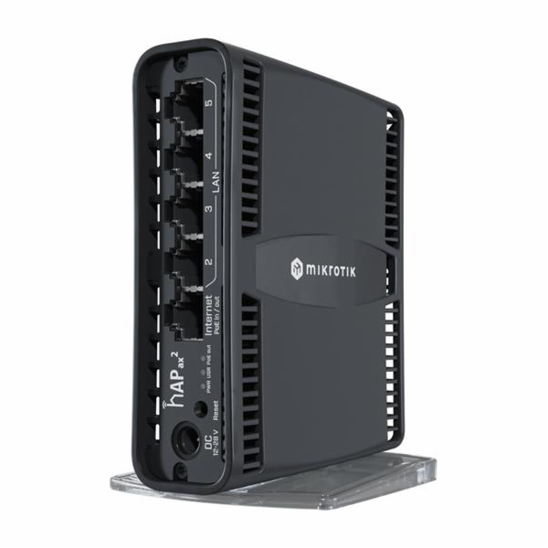 WiFi router Mikrotik hAP ax2 WiFi 6 AP, 4 x GLAN, 1x GWAN...