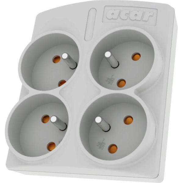Acar Přepěťová ochrana X4, prodlužovací kabel, 4 zásuvky,...