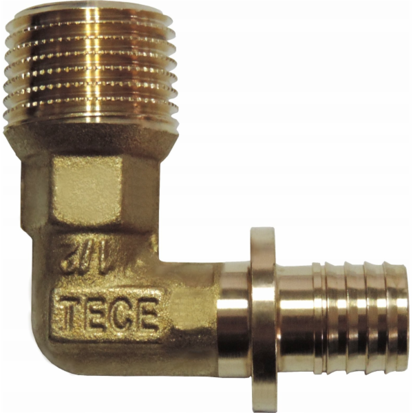 Tece Úhlová přechodová bradavka GZ 25x3/4 mosaz - 707525