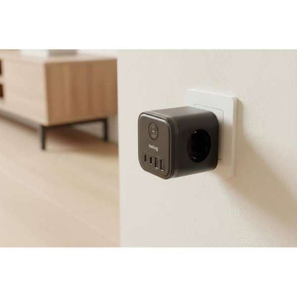 Nabíjecí stanice Huslog 15W 3xzásuvka, 2xUSB-C, 2xUSB, 1x...