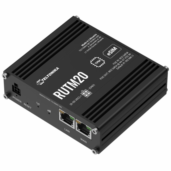 Teltonika RUTM20 průmyslový router   1x LAN, 1x WAN, 1× P...