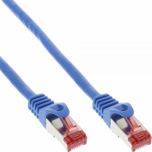 InLine patchcord S/FTP, PiMF, Cat.6, 250MHz, PVC, modrý 3...