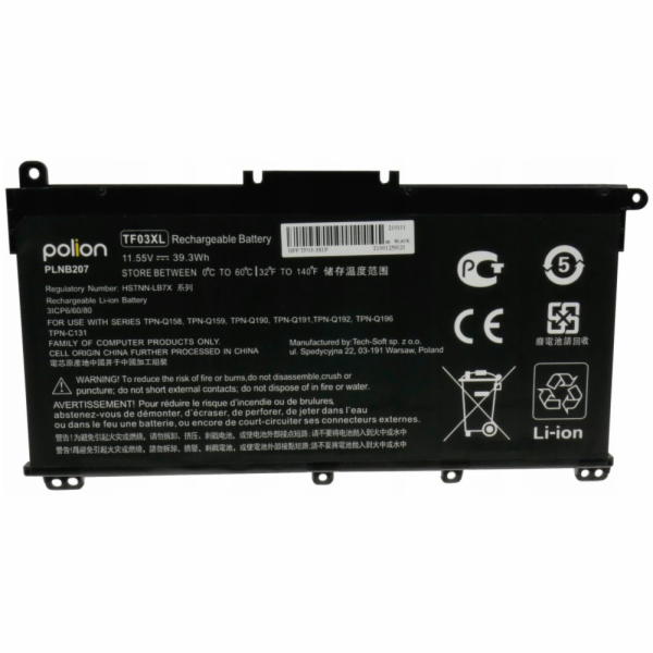 TRX Baterie Polion TF03XL/ 3400mAh/ 39Wh/ pro HP Pavilion...