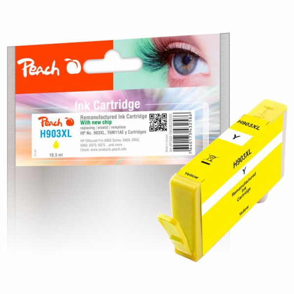 PEACH kompatibilní cartridge HP No. 903XL, žlutá, T6M11AE...