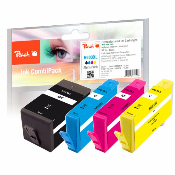 PEACH kompatibilní cartridge HP No. 903XL, Multi-Pack1x b...