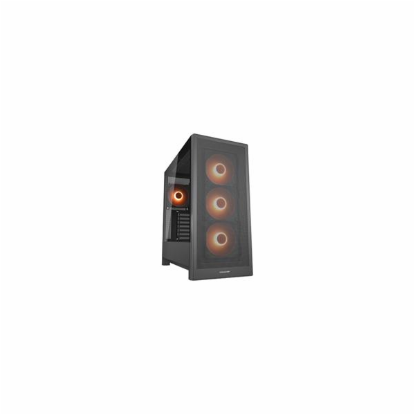COUGAR PC skříň MX230 Black RGB Mid Tower Mesh Front Pane...