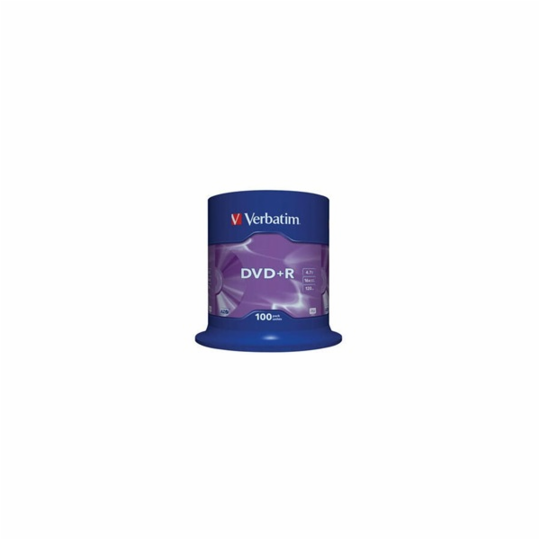 VERBATIM DVD+R(100-Pack)Spindle/General Retail/16x/4.7GB