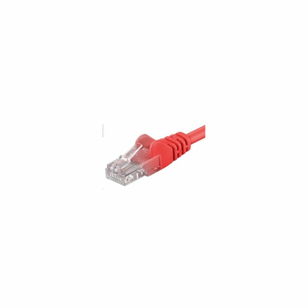 PremiumCord Patch kabel UTP RJ45-RJ45 CAT6 0.5m červená