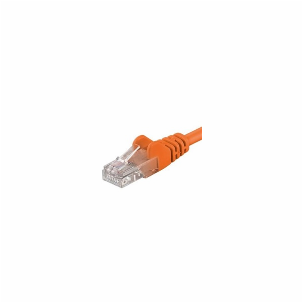 PremiumCord Patch kabel UTP RJ45-RJ45 CAT6 0.5m oranžová