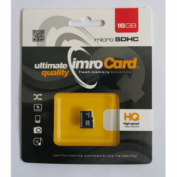 Karta Imro MicroSDHC 16 GB Class 10 UHS-I/U1 (KOM000669)